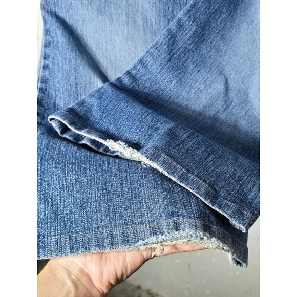 No Boundaries Juniors Low Rise Denim Blue Jeans Size 13 Eyelet Belt Y2K Punk - Picture 3 of 12